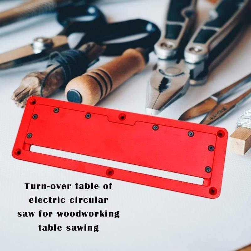 Electric table saw flip cover plate flip base table special cover plate adjustable aluminum insert plate for table saw