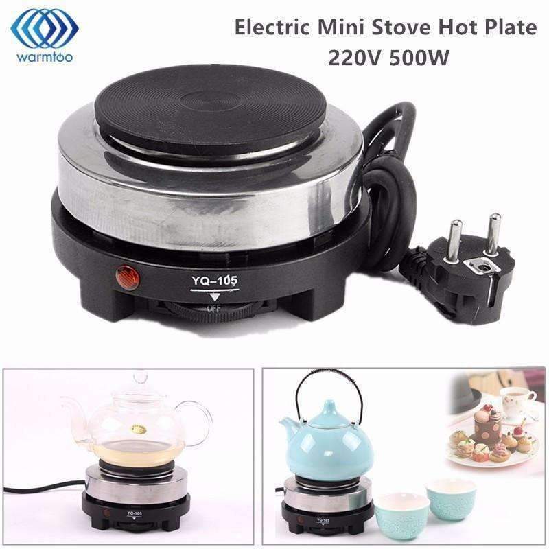 Elektrische Mini-Kochplatte Heizplatte Multifunktions-Kaffeetee-Heizer Haushaltsgerät Kochplatten für Küche 220V 500W