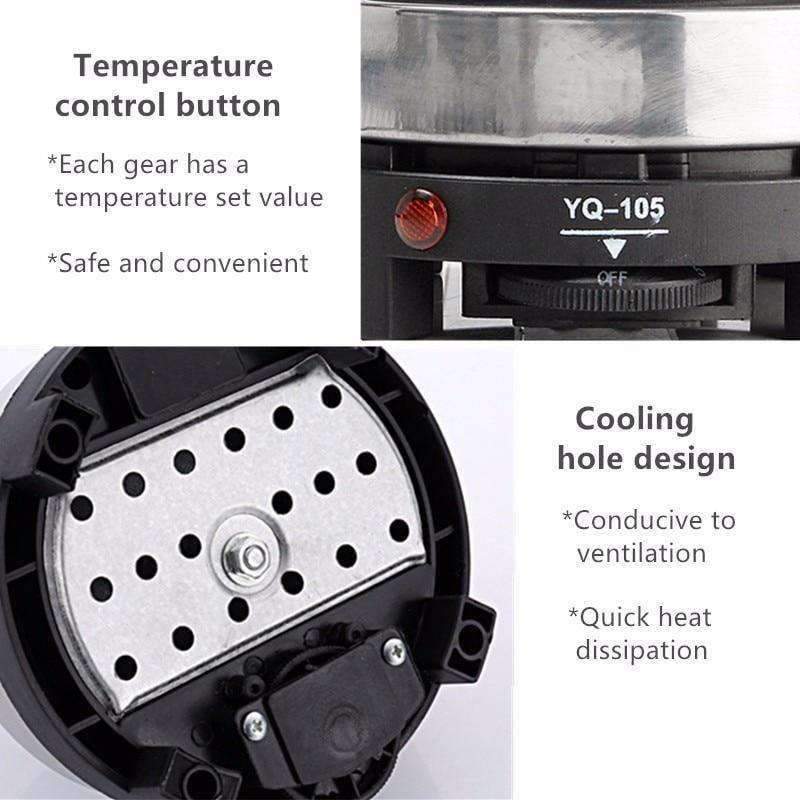 Elektrische Mini-Kochplatte Heizplatte Multifunktions-Kaffeetee-Heizer Haushaltsgerät Kochplatten für Küche 220V 500W