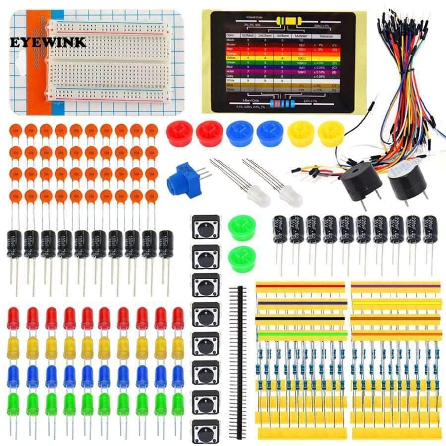 Elektronik-Fans-PaketDas Elektronikbaustein-Paket eignet sich für Arduino DIY Lernen.