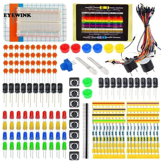 Elektronik-Fans-PaketDas Elektronikbaustein-Paket eignet sich für Arduino DIY Lernen.