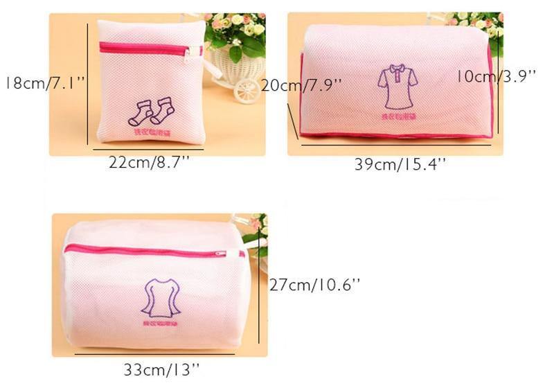 Bestickter BH Unterwäsche Spezial Waschbeutel Gepolstert Maschinenwaschbar Netz Kit Wäschekorb Tasche Wäschebeutel