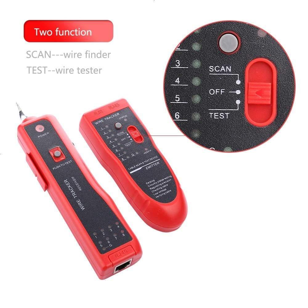 Ethernet LAN network cable tester UTP STP RJ11 RJ45 Cat5 Cat5E Cat6 telephone wire tracker tracer toner detector line finder