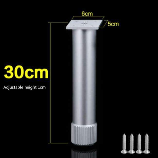 Dicke Aluminiumlegierungs-Tischbeindose Schrank Sofa Erhöhung Fuß verstellbar Multifunktionale Unterstützung Fuß Möbelzubehör 4Stk/Los