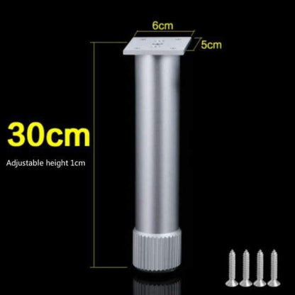 Dicke Aluminiumlegierungs-Tischbeindose Schrank Sofa Erhöhung Fuß verstellbar Multifunktionale Unterstützung Fuß Möbelzubehör 4Stk/Los