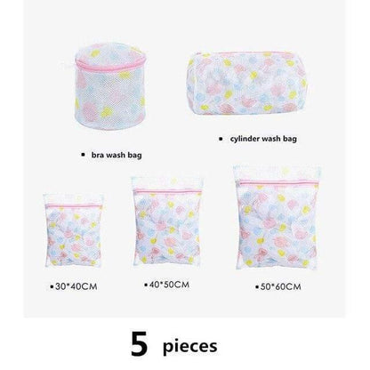 1 Set Mesh Waschmaschine Wäschebeutel mit mehreren Stilen zum Waschen von Kleidung Faltbare Unterwäsche BH Socken Wäschewaschbeutel Set
