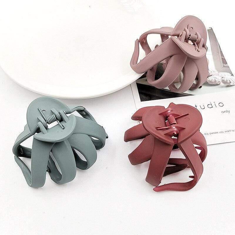 Frosted Colorful Hairpins Candy Color Hair Clip Shiny Claw Hair Clips For Women Girls Hair Styling Tools Accessories