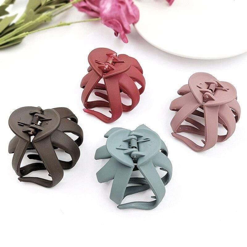 Frosted Colorful Hairpins Candy Color Hair Clip Shiny Claw Hair Clips For Women Girls Hair Styling Tools Accessories