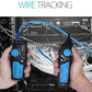 FWT81 Cable Tracker RJ45 RJ11 Telephone Wire Network LAN TV Electric Line Finder Tester With AVD06 Dual-Mode Non-Contact Voltage Detector AC 12-1000V Auto/Manual NCV Tester Live Wire Check Sensitivity Adjustable