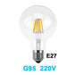 Gitex Antike LED E27 Glühbirne Retro Lampe 220V 2W 4W 6W 8W LED Filament Licht E14 Glas Ball Bombillas LED Glühbirne Edison Kerzenlicht