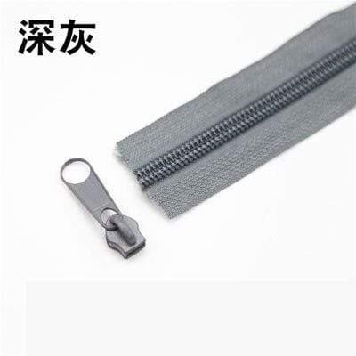 5Meter 5# Nylon spiral zippers for DIY sewing projects bags shoes clothing accessories available in 24 colors