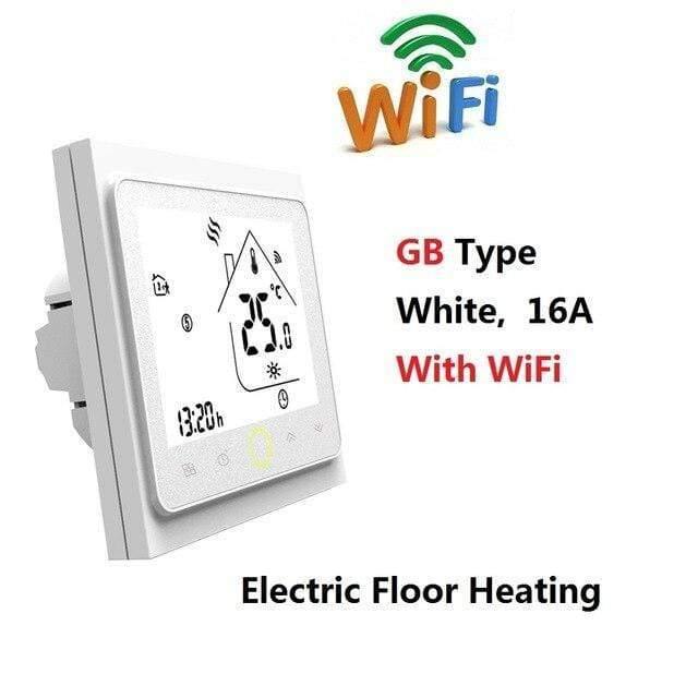 AC95~240V WiFi Temperaturregler Elektrische Fußbodenheizung Wasser/Gas Heizkessel Thermostat Funktioniert mit Google Home Alexa