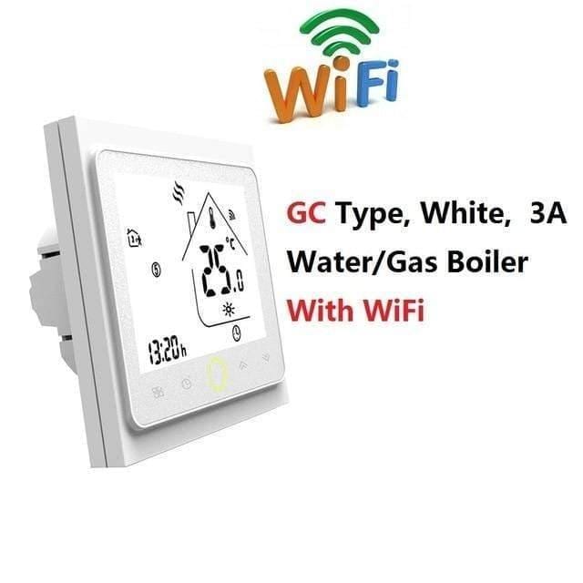AC95~240V WiFi Temperaturregler Elektrische Fußbodenheizung Wasser/Gas Heizkessel Thermostat Funktioniert mit Google Home Alexa