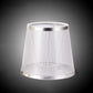 Einfacher Stil Handgemachte Lampe Schirm Modern Transparenter Lampenschirm Goldene Silber Farben Lichtschirm für E14 Kronleuchter Wandleuchten