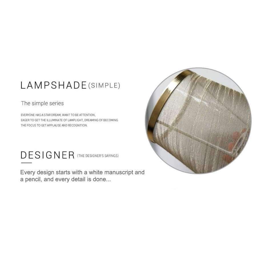 Einfacher Stil Handgemachte Lampe Schirm Modern Transparenter Lampenschirm Goldene Silber Farben Lichtschirm für E14 Kronleuchter Wandleuchten