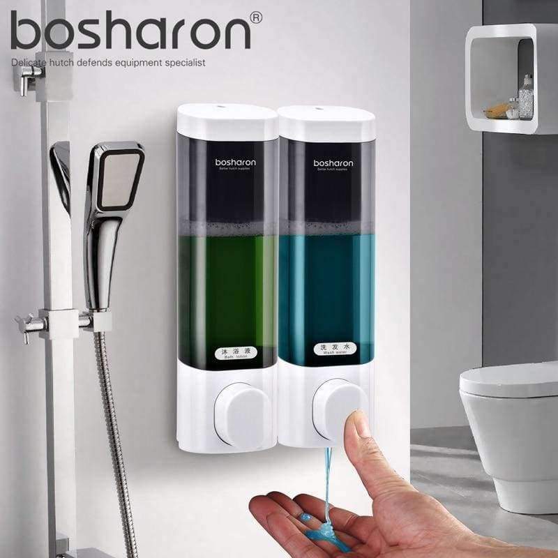 Liquid soap dispenser wall mount 300ml plastic shampoo shower gel dispenser hand sanitizer kitchen bathroom accessories