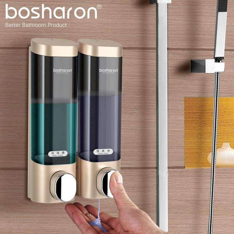 Liquid soap dispenser wall mount 300ml plastic shampoo shower gel dispenser hand sanitizer kitchen bathroom accessories