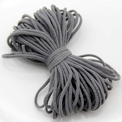 10Yard 3MM Round Mouth Guard Elastic Band Mask Rope Rubber Band Tape Mask Ear Hanging Rope Belt Cord Oil Core DIY Sewing Craft