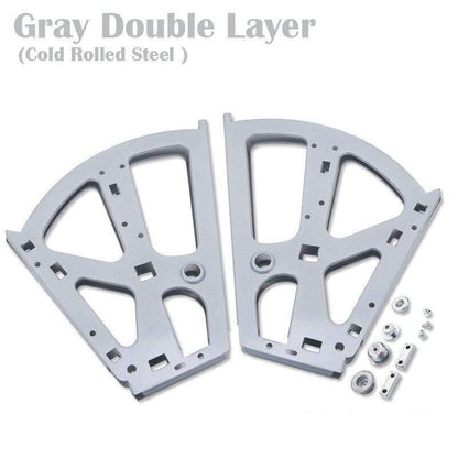 2PCS Möbel Scharniere Schuhe Schublade Schrank Scharnier Regal Metall Zubehör Edelstahl Faltbar Selbstmontage Hardware