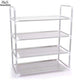 Home Shelf 4 Storage Neu Schwarz Wohnen Grau Schlafzimmer Multifunktionale Regale Raum Schichten Metall Schuhe Raum Quadrat Vier