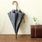 Japanese brand Long Umbrella 8K Windproof Wooden Handle Large Men's Umbrellas Rain Quality Classic Business Paraguas