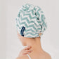 1 Stück Streifen Schnelltrocknendes Haartuch Wrap, Bequemes Schnelltrocknendes Haarturban, Weiches Haartrockentuch, Premium Kopf-Handtuch Wrap, Badezimmerbedarf, Haushaltsbedarf