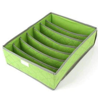 Unterwäsche-Organisation Vliesfaltbare Speicherbox für BHs, Socken und Unterwäsche, verschiedene Fächer, Haushaltsorganisator