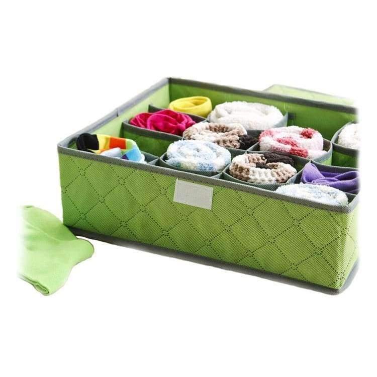 Unterwäsche-Organisation Vliesfaltbare Speicherbox für BHs, Socken und Unterwäsche, verschiedene Fächer, Haushaltsorganisator