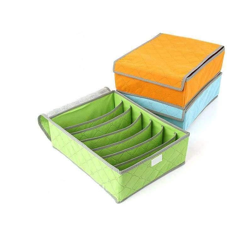 Unterwäsche-Organisation Vliesfaltbare Speicherbox für BHs, Socken und Unterwäsche, verschiedene Fächer, Haushaltsorganisator