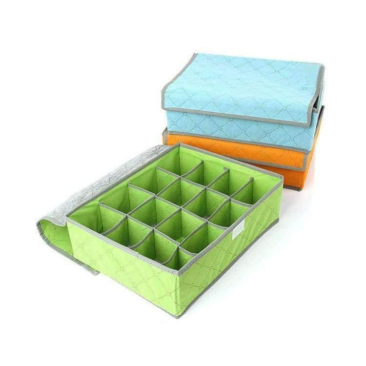 Unterwäsche-Organisation Vliesfaltbare Speicherbox für BHs, Socken und Unterwäsche, verschiedene Fächer, Haushaltsorganisator