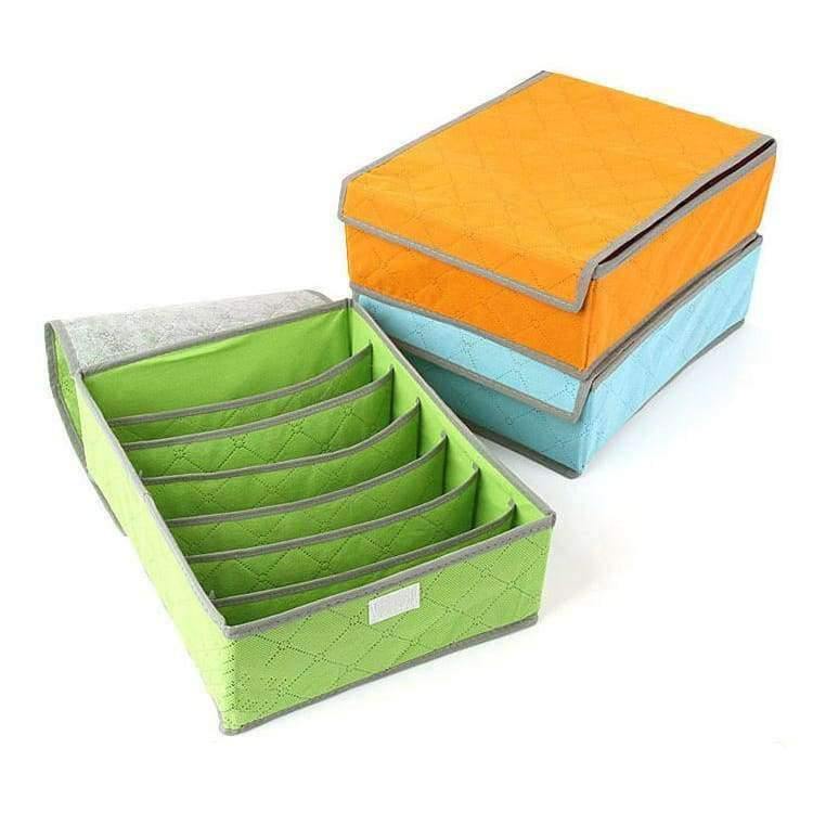 Unterwäsche-Organisation Vliesfaltbare Speicherbox für BHs, Socken und Unterwäsche, verschiedene Fächer, Haushaltsorganisator