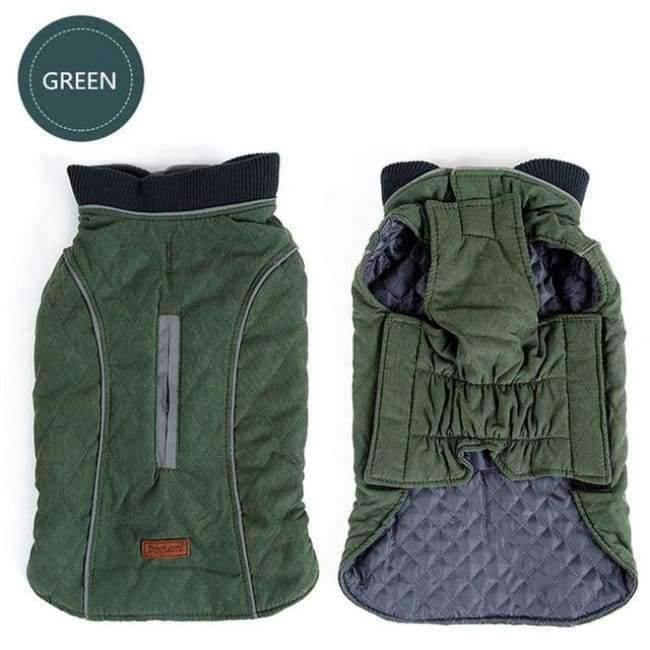 Qualität Hundekleidung Gep quilteter Hundemantel Wasserabweisend Winter Hund Haustierjacke Weste Retro Gemütlich Warm Haustier Outfit Kleidung Große Hunde
