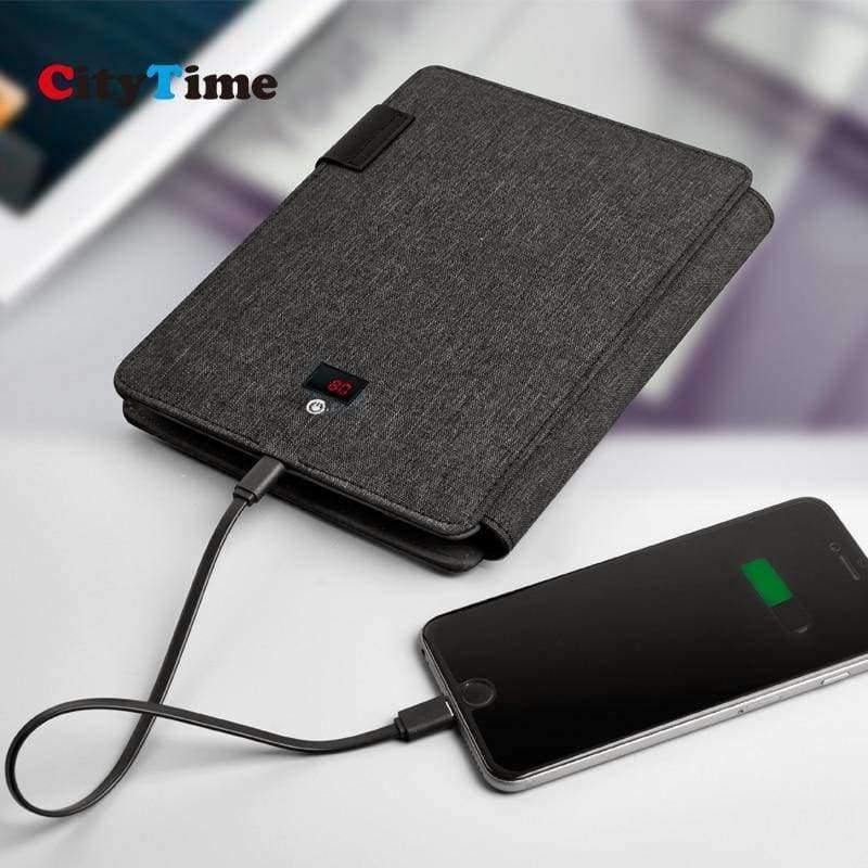 Multi-Funktionsnotizbuch mit 5000 mAh Powerbank Geschenke für Unternehmen Büromaterial Schreibblock A5
