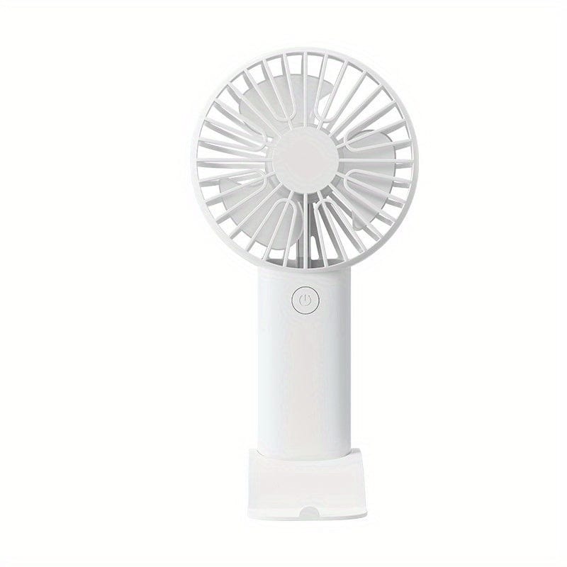 1 Stück USB Handheld Mini Ventilator - Tragbarer elektrischer Ventilator für Zuhause, Büro und Reisen - Wiederaufladbarer batteriebetriebener - Leiser und leistungsstarker Kühlung