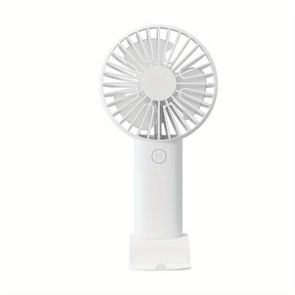 1 Stück USB Handheld Mini Ventilator - Tragbarer elektrischer Ventilator für Zuhause, Büro und Reisen - Wiederaufladbarer batteriebetriebener - Leiser und leistungsstarker Kühlung
