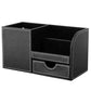 Box Voll Halbe PU Leder Fall Schreibtisch Schreibwaren Organizer Aufbewahrungsbox Schreibtisch Zubehör Schul- & Bürobedarf