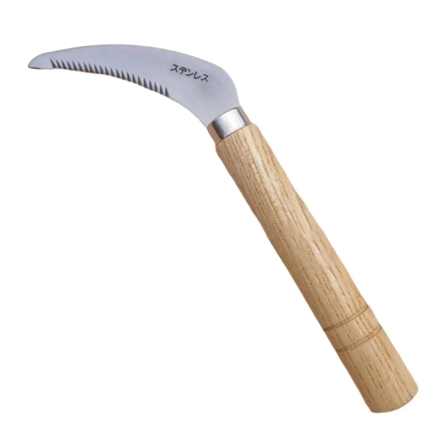 Handheld Sichelwerkzeug Tragbar Heavy Duty Handhacke Japanisches Gartenpflege Unkraut-Sichel Rollrasen-Sichel für Blumen-Unkraut Bonsai