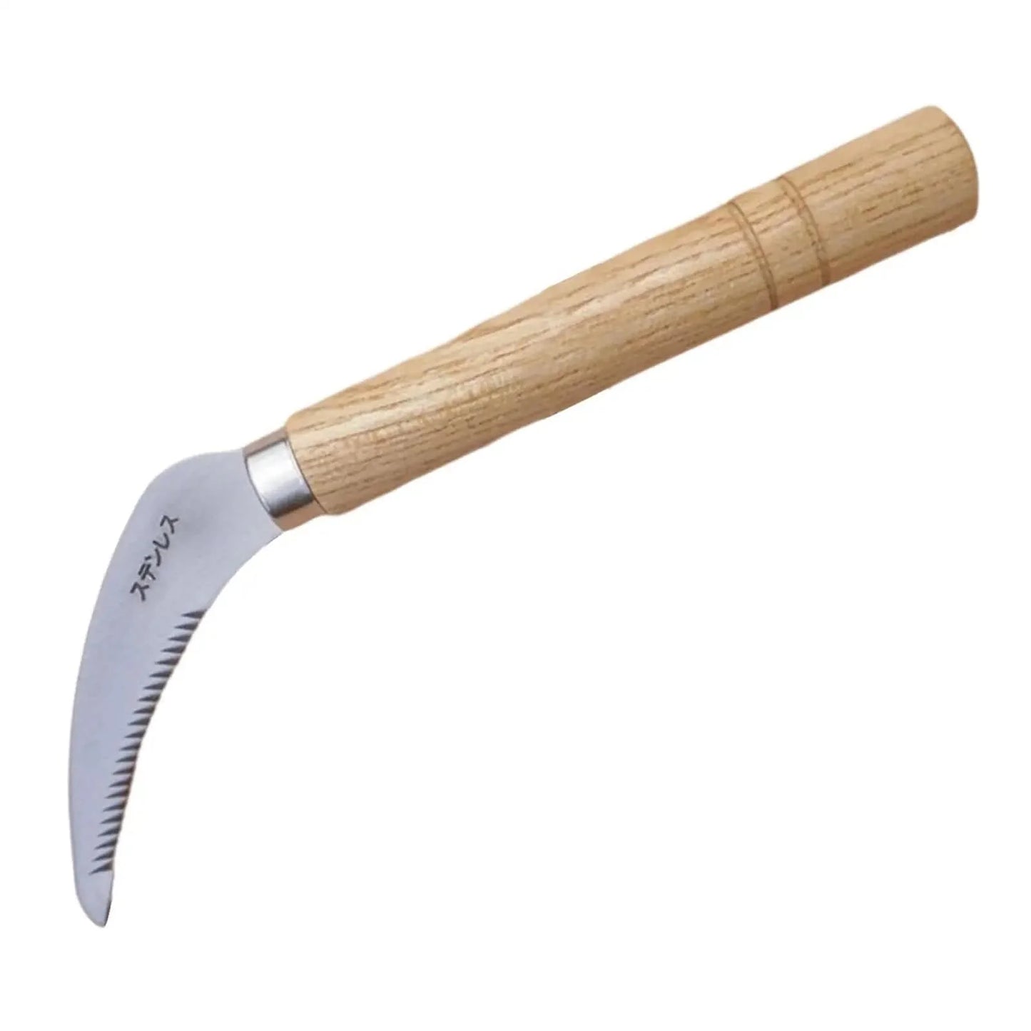 Handheld Sichelwerkzeug Tragbar Heavy Duty Handhacke Japanisches Gartenpflege Unkraut-Sichel Rollrasen-Sichel für Blumen-Unkraut Bonsai