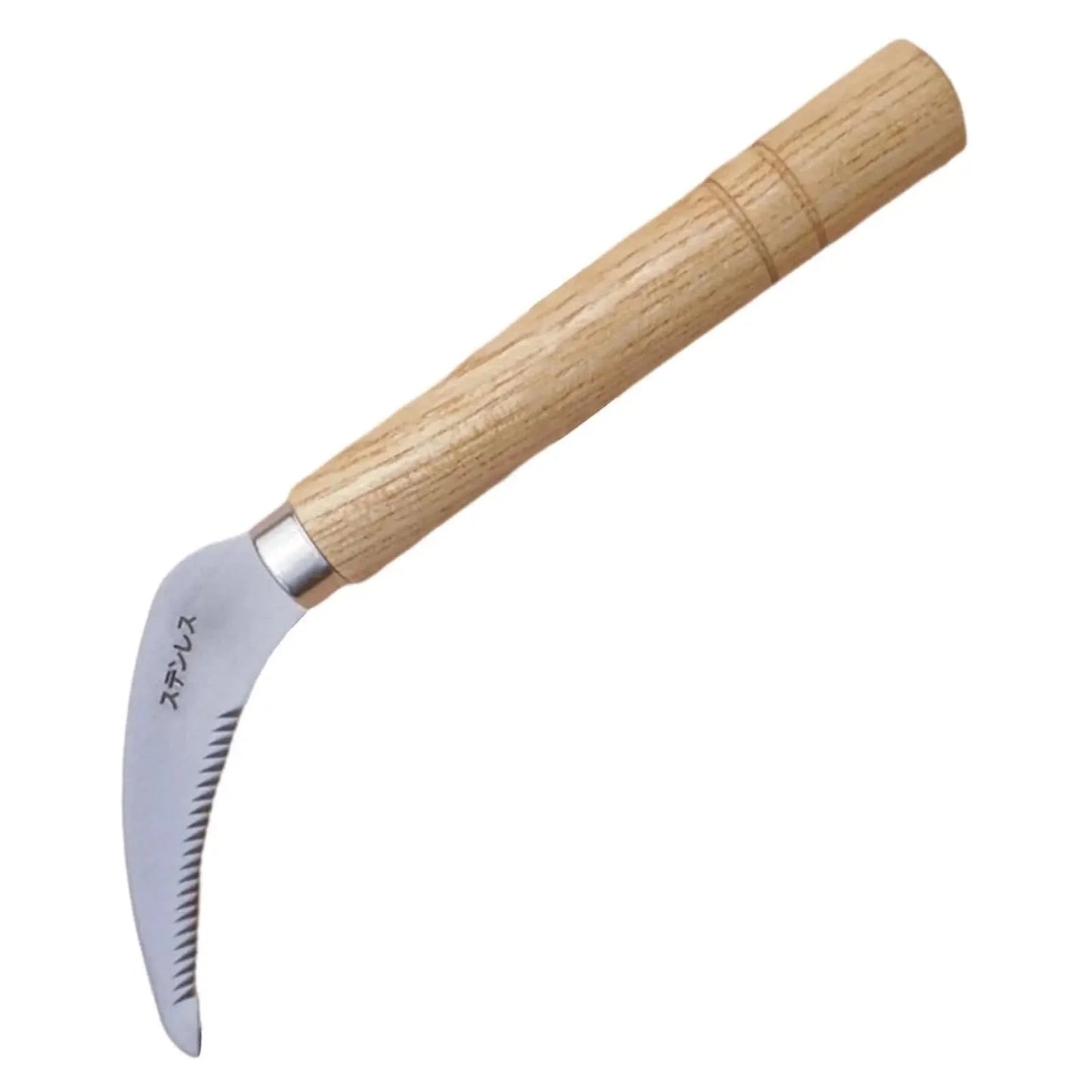 Handheld Sichelwerkzeug Tragbar Heavy Duty Handhacke Japanisches Gartenpflege Unkraut-Sichel Rollrasen-Sichel für Blumen-Unkraut Bonsai