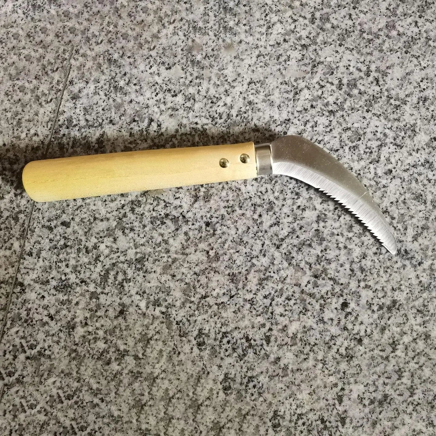 Handheld Sichelwerkzeug Tragbar Heavy Duty Handhacke Japanisches Gartenpflege Unkraut-Sichel Rollrasen-Sichel für Blumen-Unkraut Bonsai
