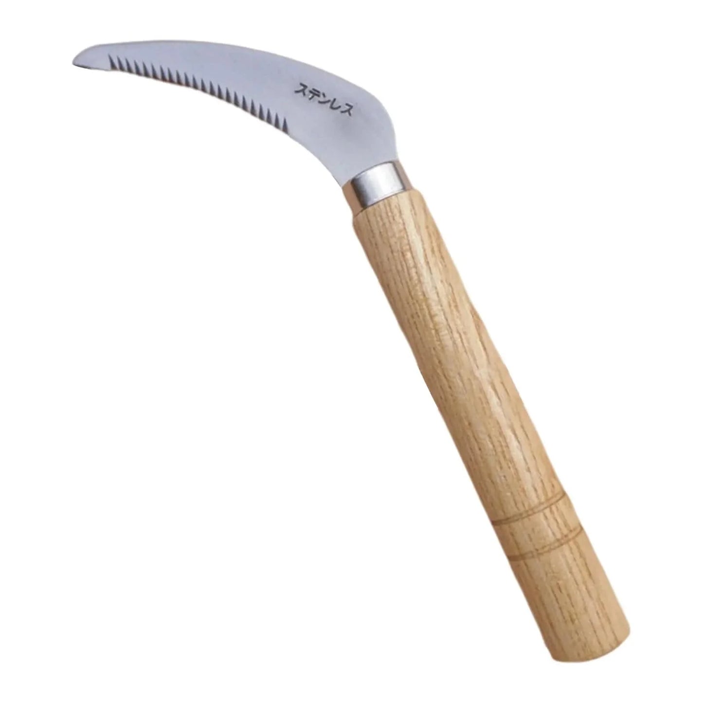 Handheld Sichelwerkzeug Tragbar Heavy Duty Handhacke Japanisches Gartenpflege Unkraut-Sichel Rollrasen-Sichel für Blumen-Unkraut Bonsai