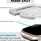 HD gehärtete Glasfolie für Apple Watch Series Ultra 49mm mit Ausrichtungswerkzeug Einfach zu installierender Bildschirm-Schutzfolie für iWatch Ultra 2