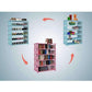 Vierlagiges Vliesstoff Einfacher Schuhregal Multifunktions-Schuhschrank Bücherregal Spielzeug Pflanzen Aufbewahrungsregal Organizer Möbel