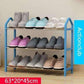 Actionclub Einfach Mehrschichtiger Metall Eisen Schuhregal Studentenwohnheim Schuhlagerregal DIY Schuhschrank Möbel fürs Zuhause