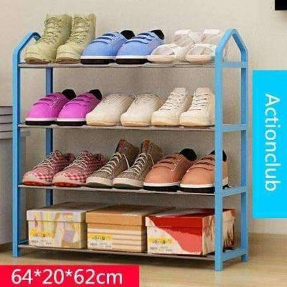 Actionclub Einfach Mehrschichtiger Metall Eisen Schuhregal Studentenwohnheim Schuhlagerregal DIY Schuhschrank Möbel fürs Zuhause