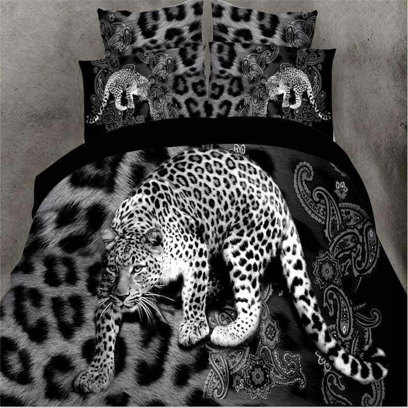 Hochwertige Luxus 3D Tiger Wolf Bettwäsche Set Western Stil Heimtextilien Bettwäsche Bettbezug Kissenbezug Tagesdecke