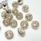HL 30/50PCS/150PCS 11MM New Coating Buttons With Rhinestone Decoration Shank DIY Clothing Sewing Accessories Shirt