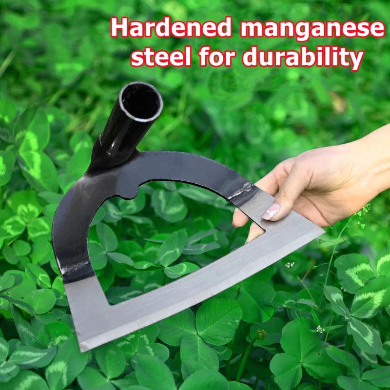 Hollow Hoe Unkrautrechen Arbeitsersparnis Unkraut & Lockerboden Artefakt Egge Handheld Stahl Unkraut-Hacke Hacke Gartengerät Gartenarbeit