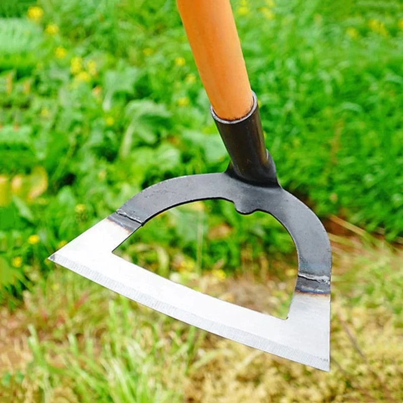 Hollow Hoe Unkrautrechen Arbeitsersparnis Unkraut & Lockerboden Artefakt Egge Handheld Stahl Unkraut-Hacke Hacke Gartengerät Gartenarbeit