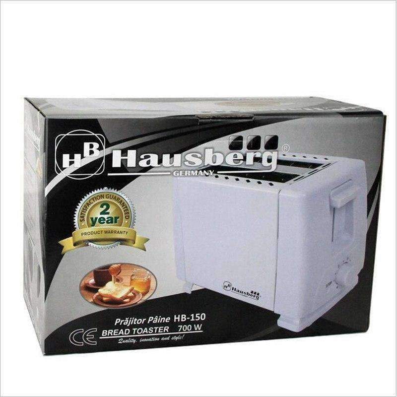 Haushaltsgeräte Elektrischer Brötchen-Toaster Haushalts-Edelstahl 2 Scheiben Toaster Brotmaschine mit Eurostecker für Frühstück HB150